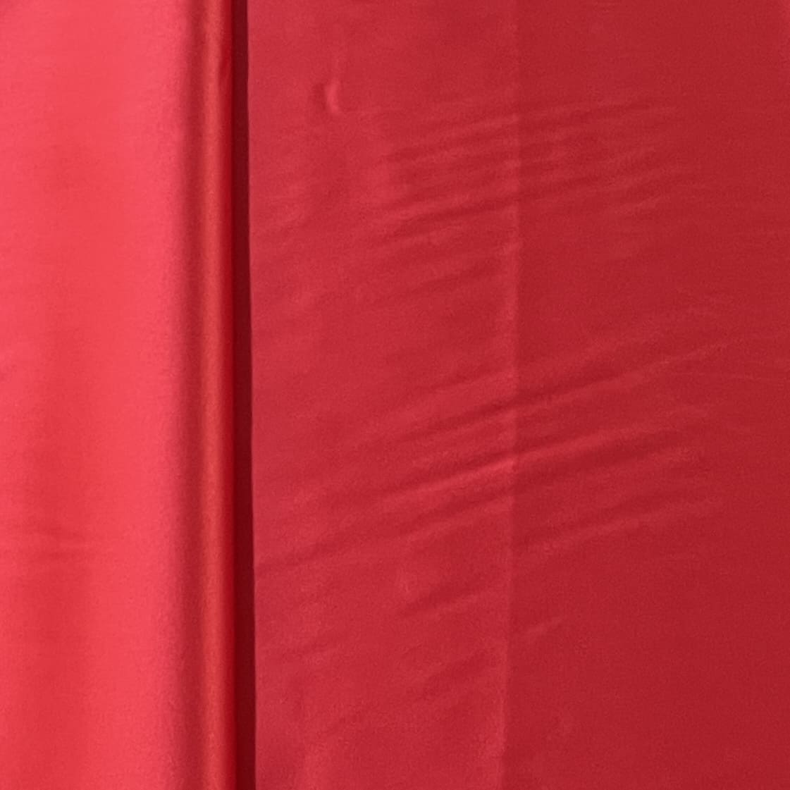 Premium Red Solid Celina Satin Fabric