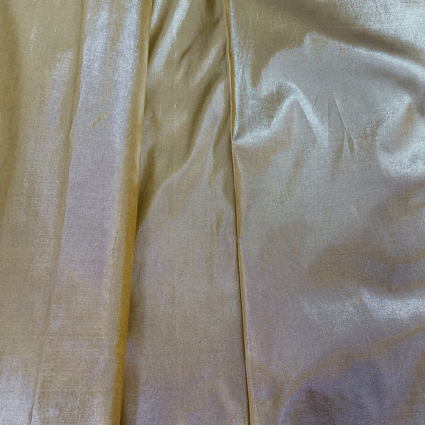 Light Copper Solid Shimmer Banarsi Satin Brocade Fabric