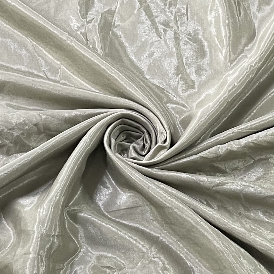 Dark Greenish Gold Solid Shantoon Fabric