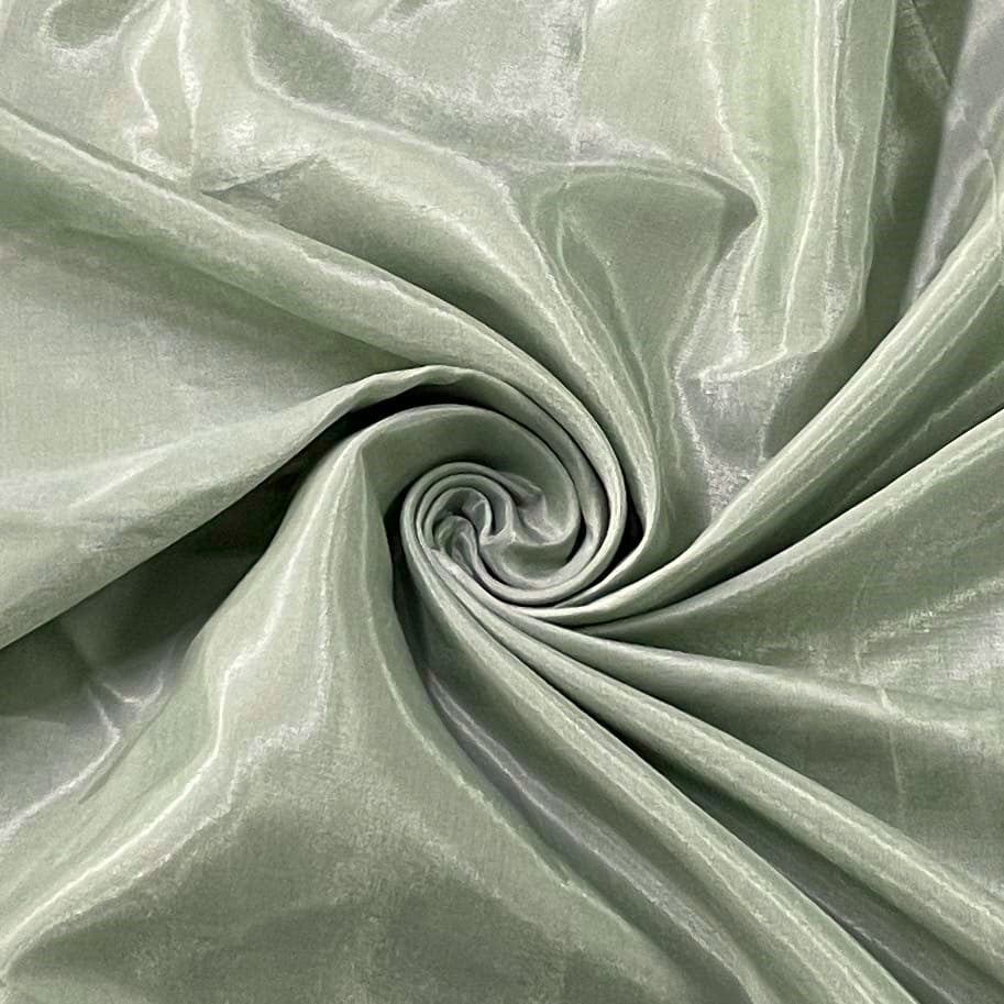 Dusky Moss Green Solid Shantoon Fabric