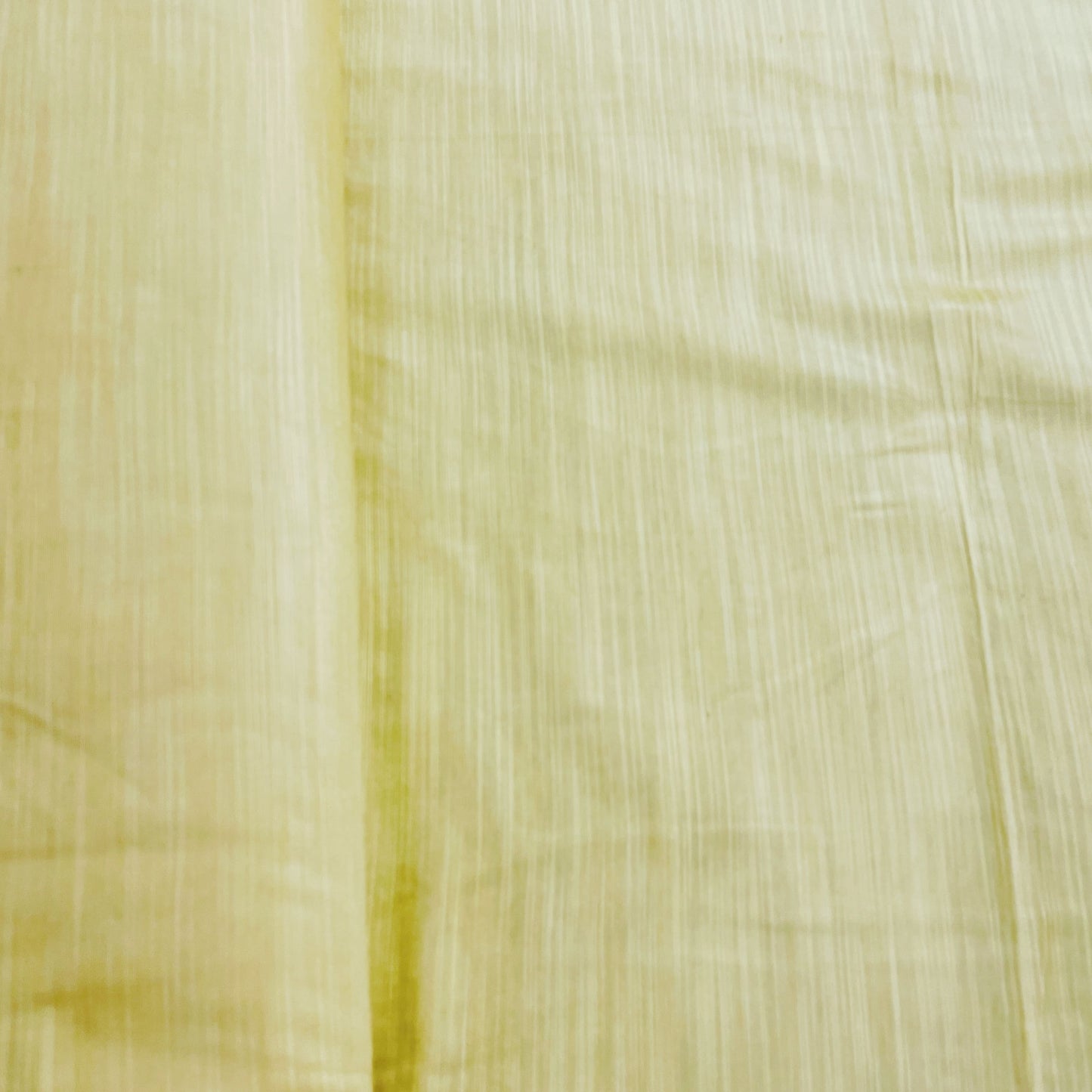Light Yellow Solid Banarasi Cotton Slub Fabric