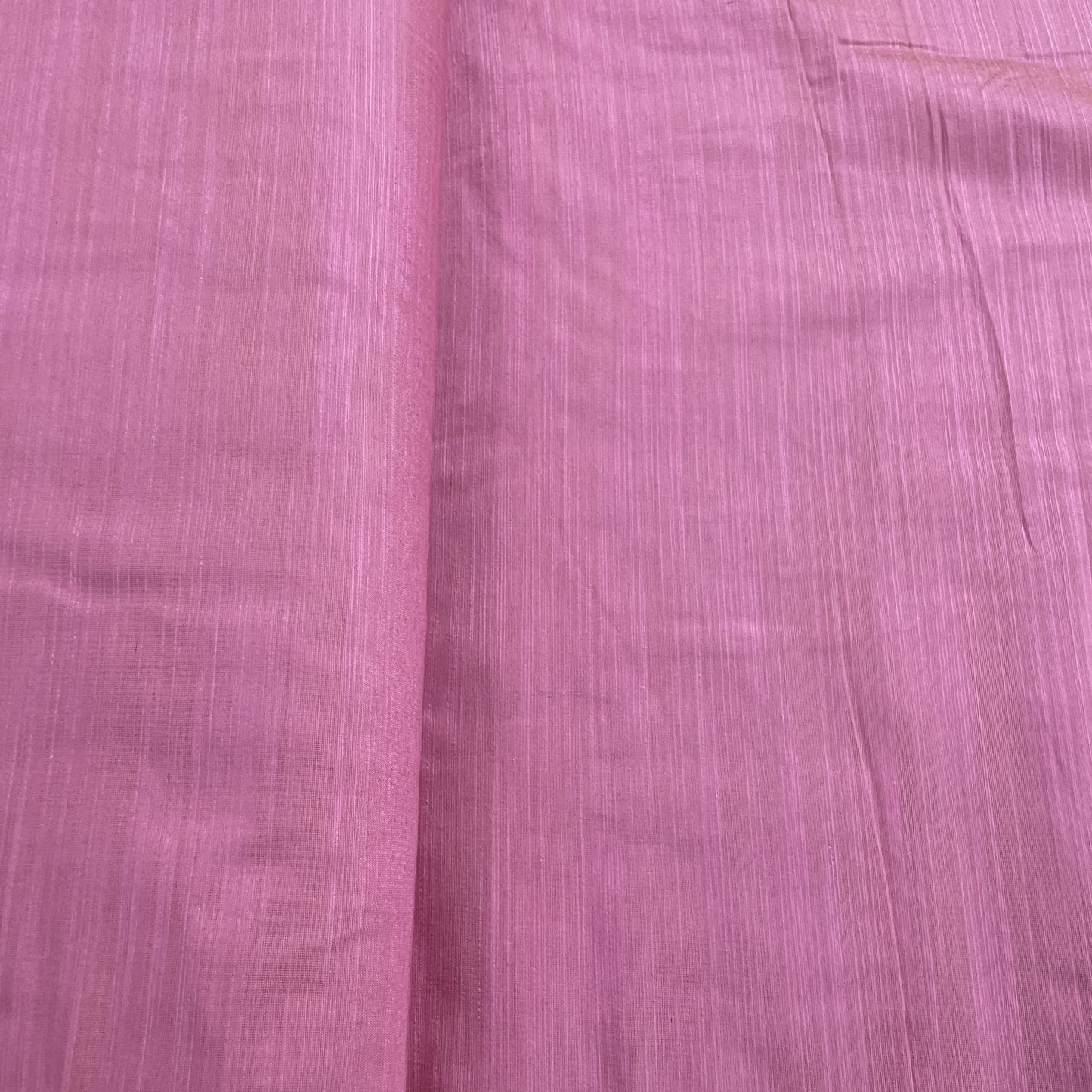 Pink Solid Banarasi Cotton Slub Fabric