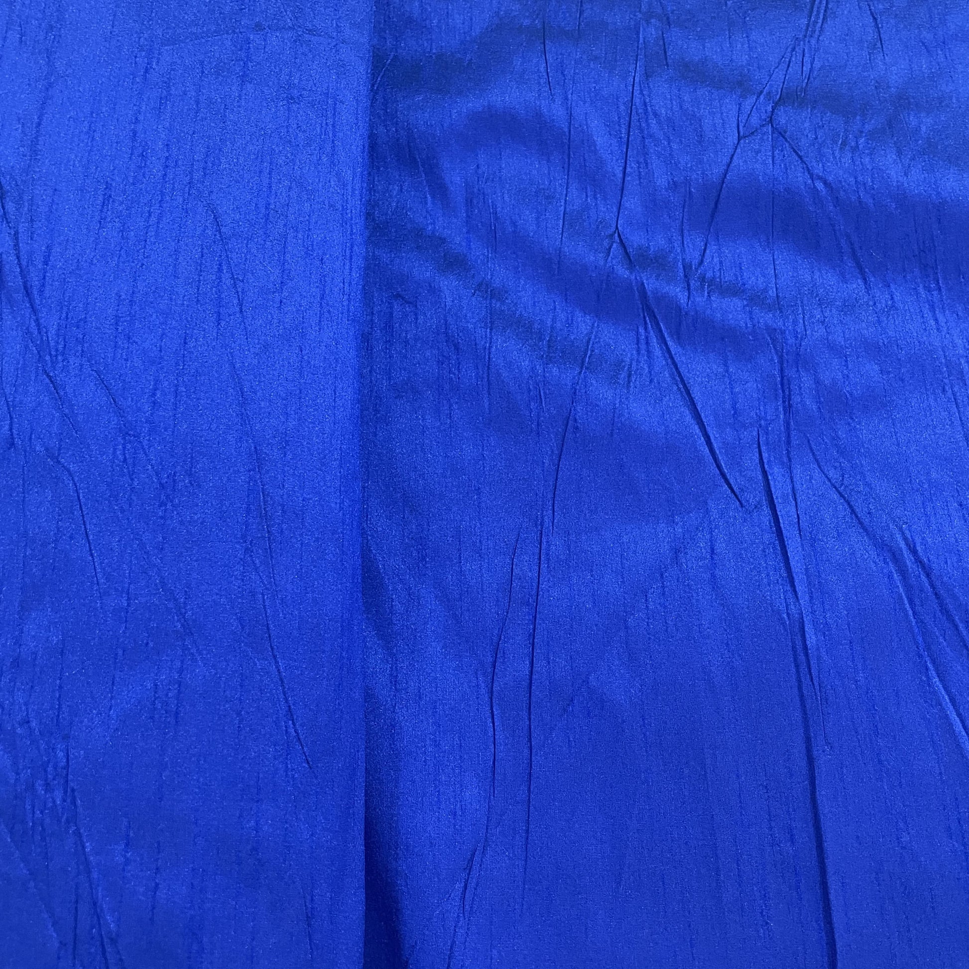 Royal Blue Solid Dupian Silk Fabric
