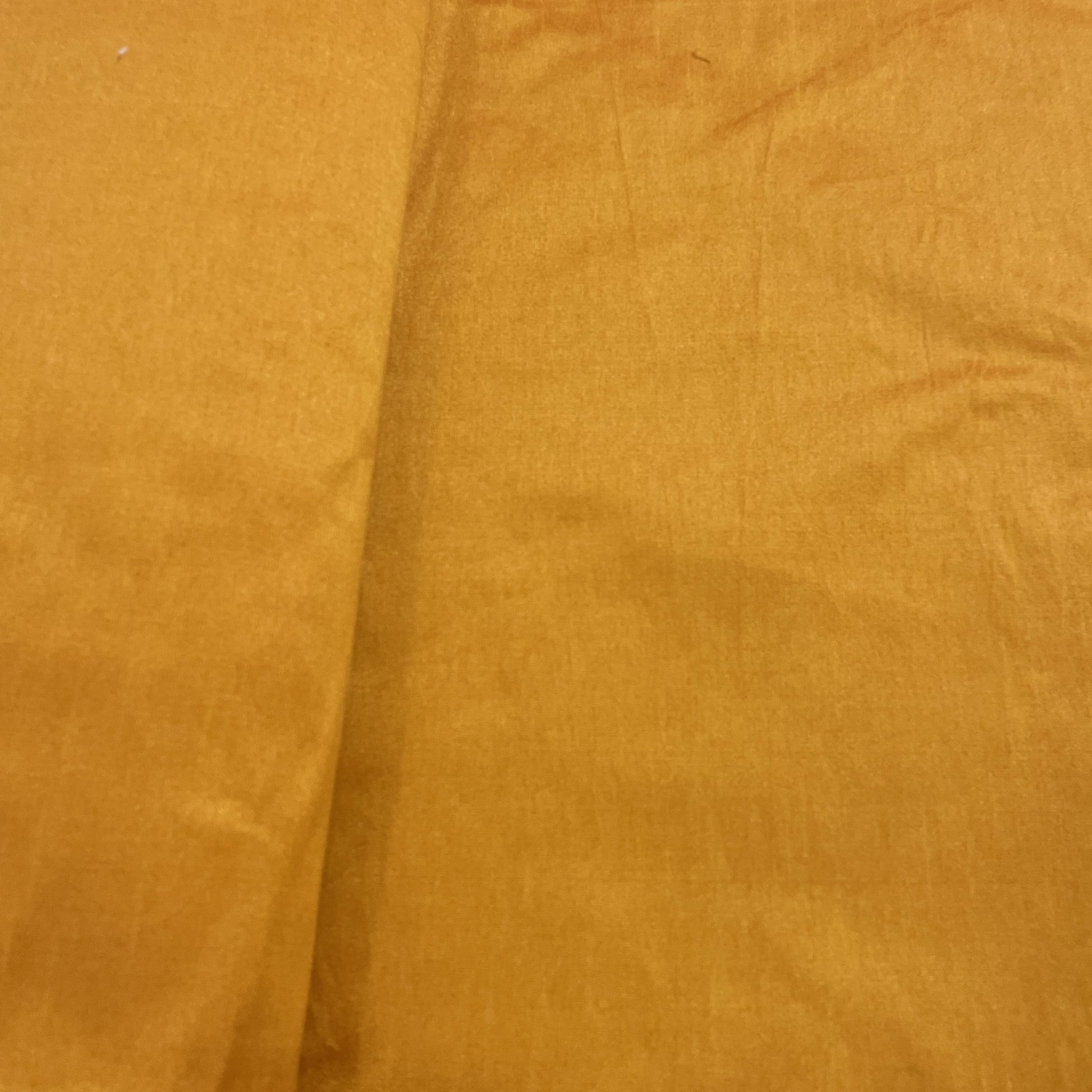 Mustard Yellow Solid Dupian Silk Fabric