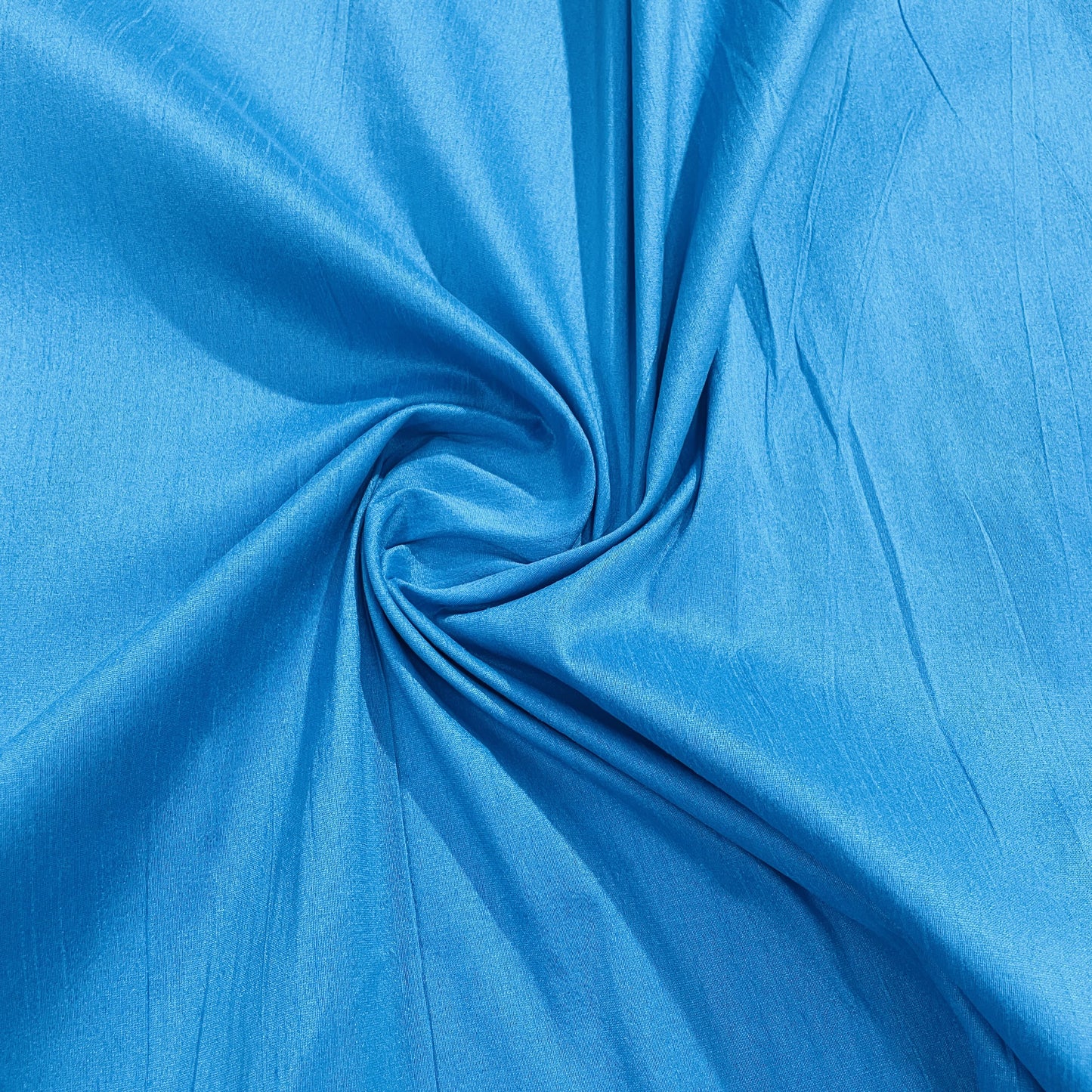 blue solid dupian silk fabric