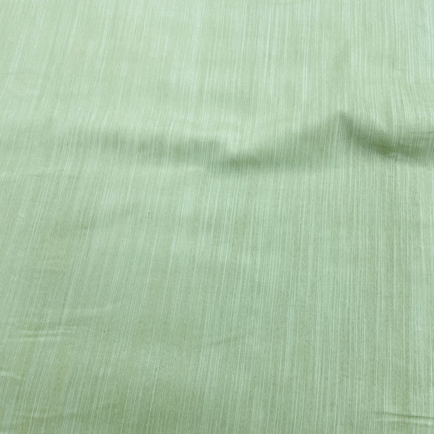 Sage Green Solid Banarasi Cotton Slub Fabric