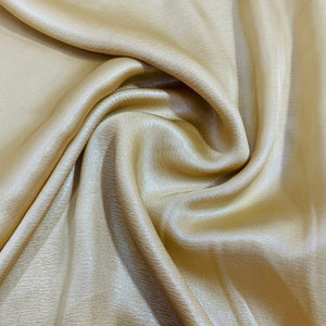Beige Solid Silver Shimmer Geogrette Satin - TradeUNO