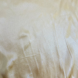 Beige Solid Silver Shimmer Geogrette Satin - TradeUNO