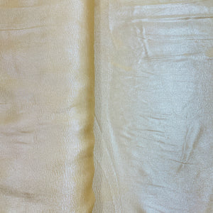 Beige Solid Silver Shimmer Geogrette Satin - TradeUNO