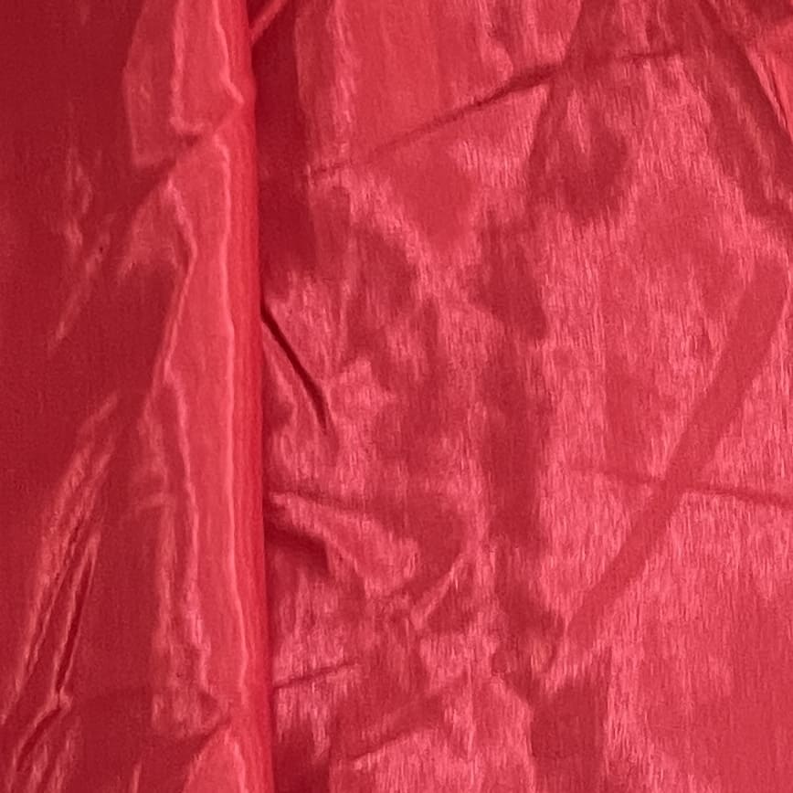 Tomato Red Solid Shantoon Fabric