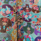 Exclusive Sea Green Multicolor Floral Sequence Embroidery Tissue Fabric