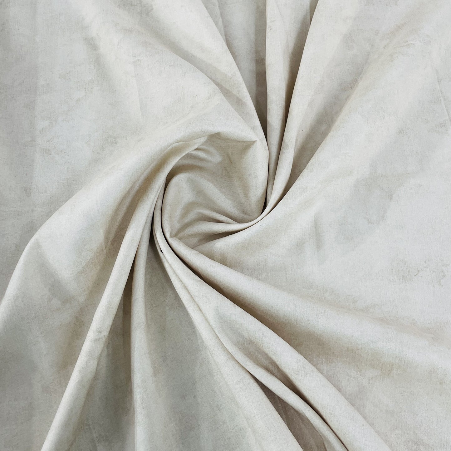 Beige Solid Cotton Satin Fabric