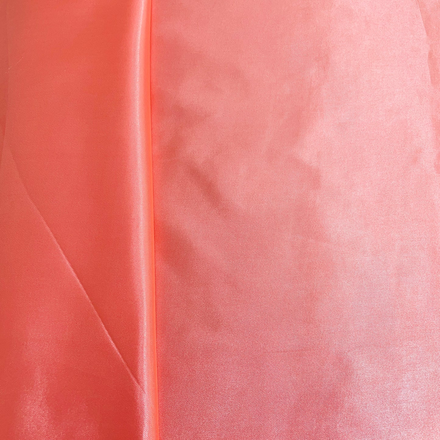 Salmon Pink Solid Satin Fabric - TradeUNO