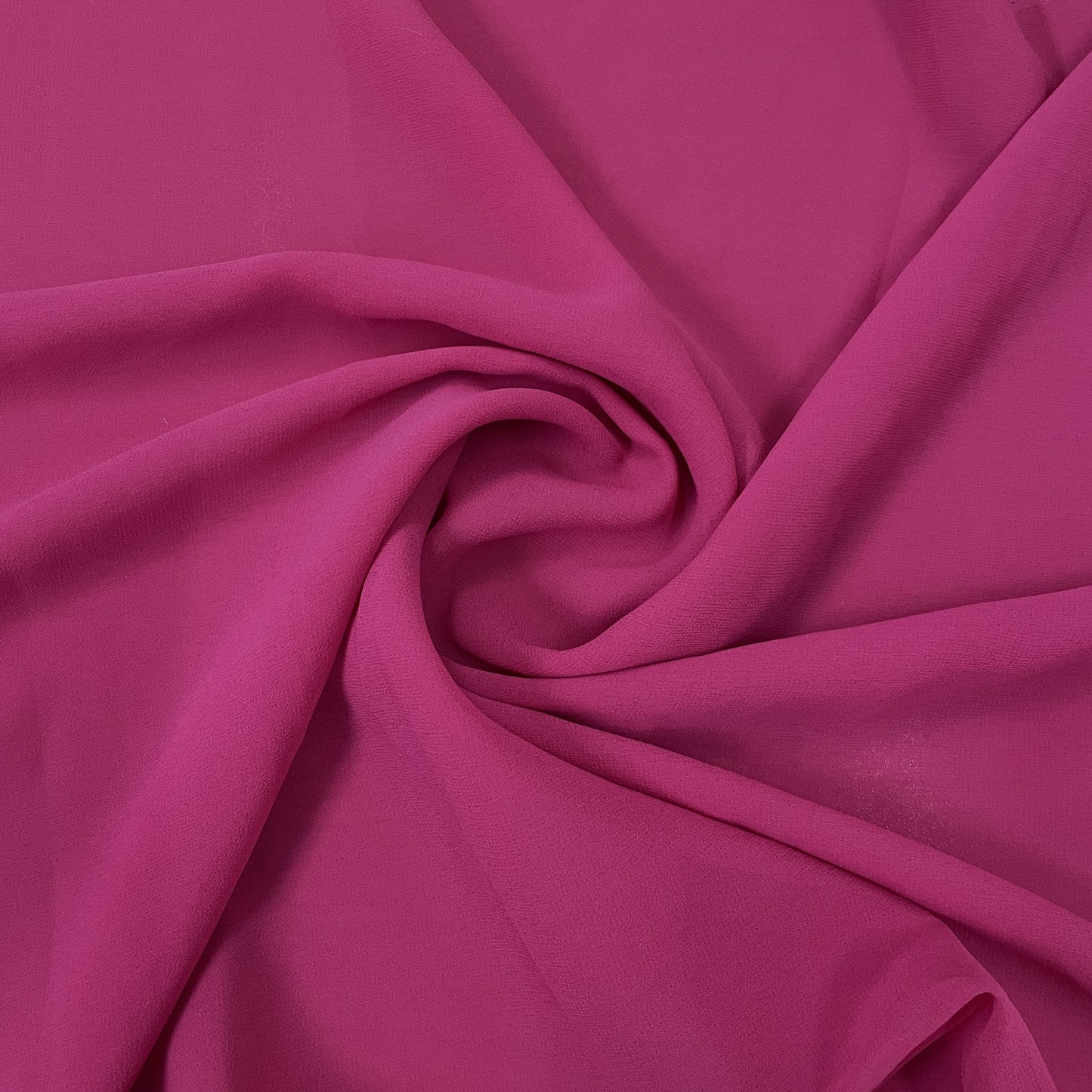 Classic Watermelon Pink Solid Georgette Fabric