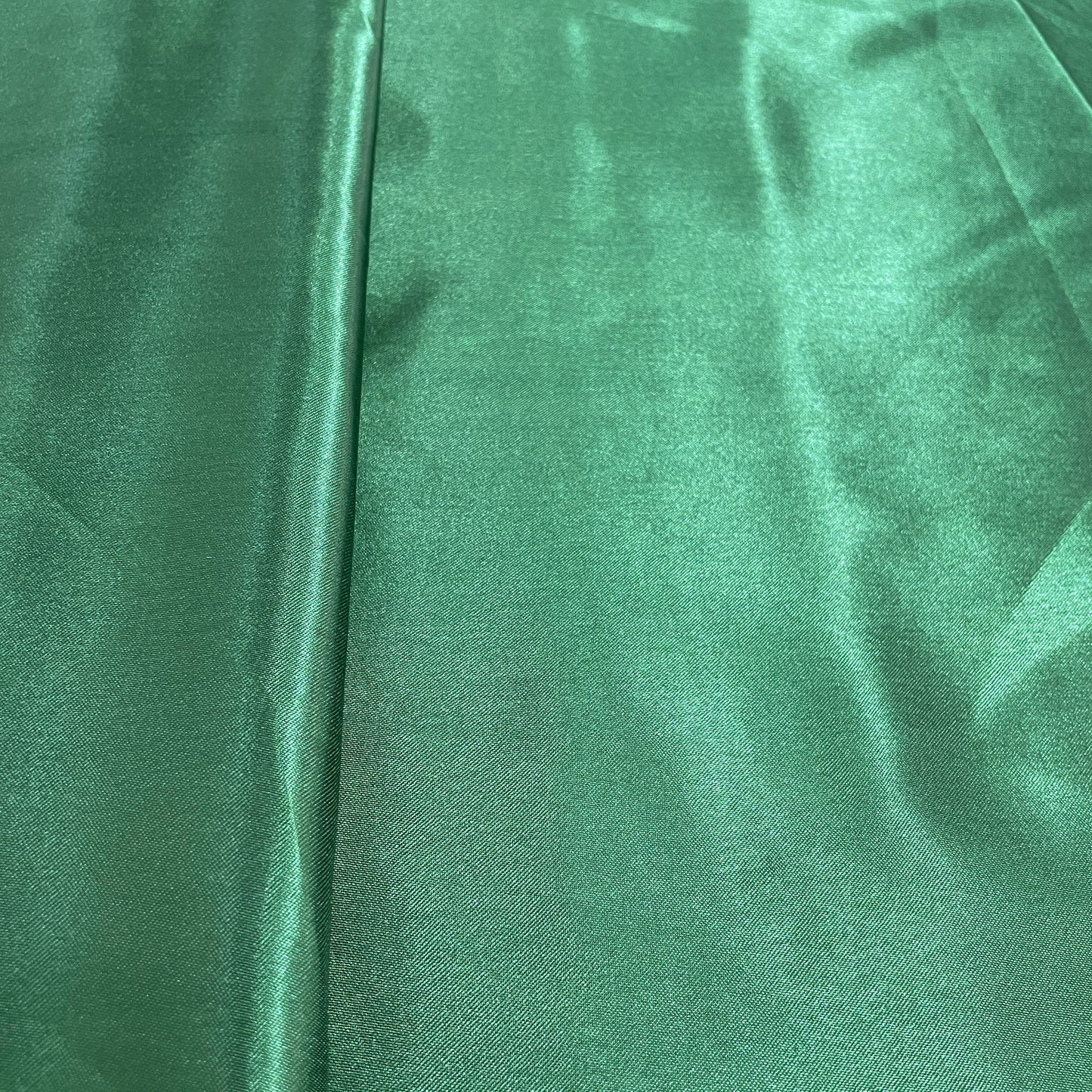 Jungle Green Solid Satin Fabric - TradeUNO
