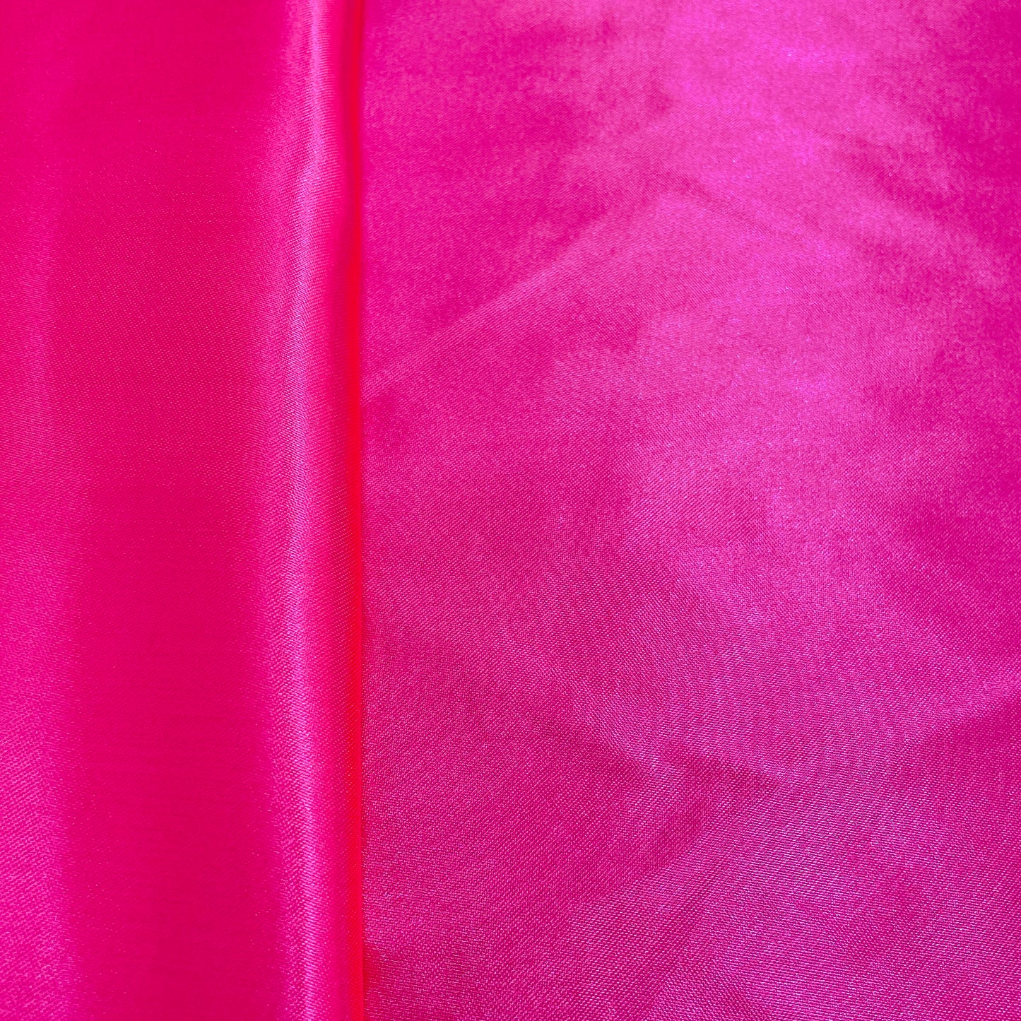 Hot Pink Solid Satin Fabric - TradeUNO