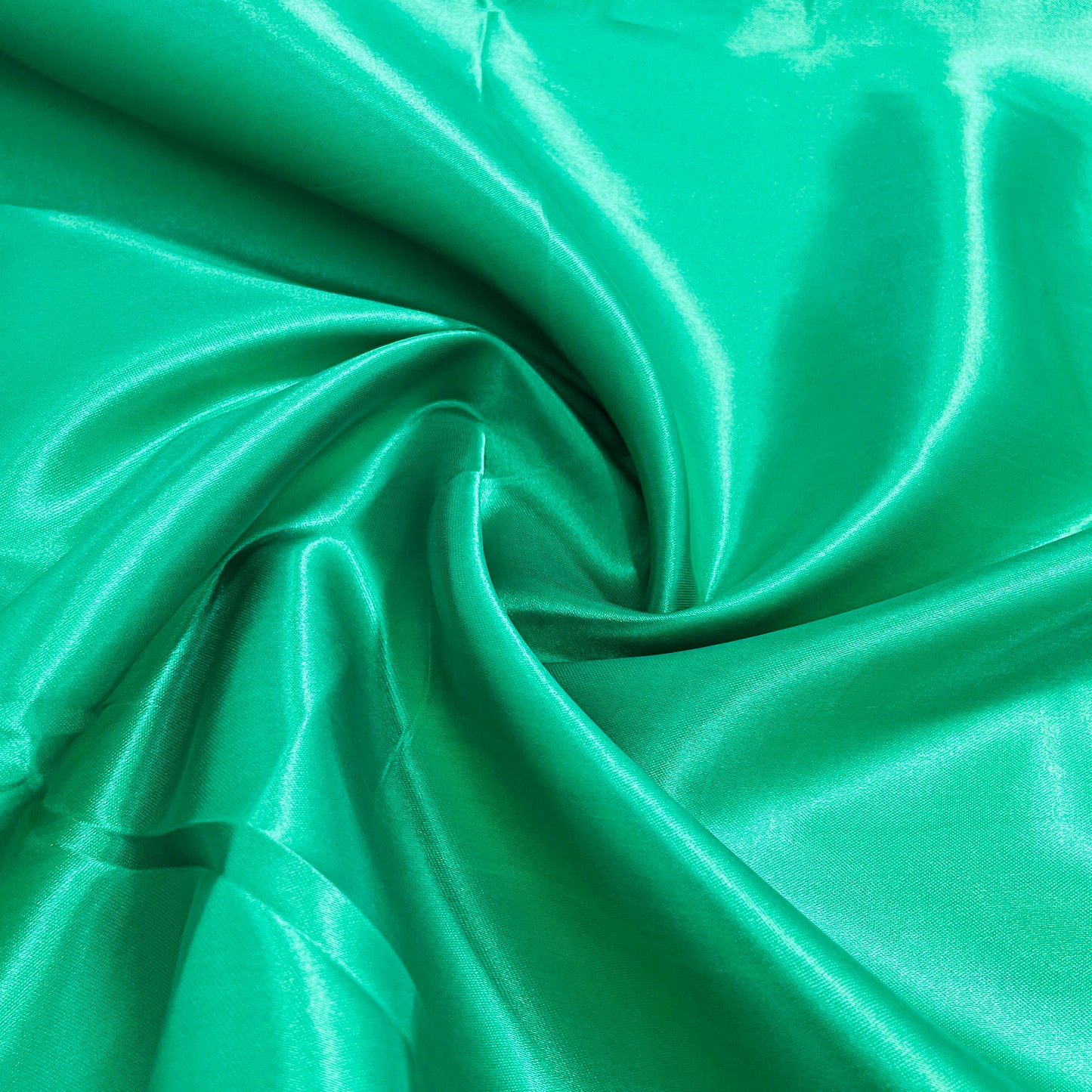 Shamrock Green Solid Satin Fabric - TradeUNO