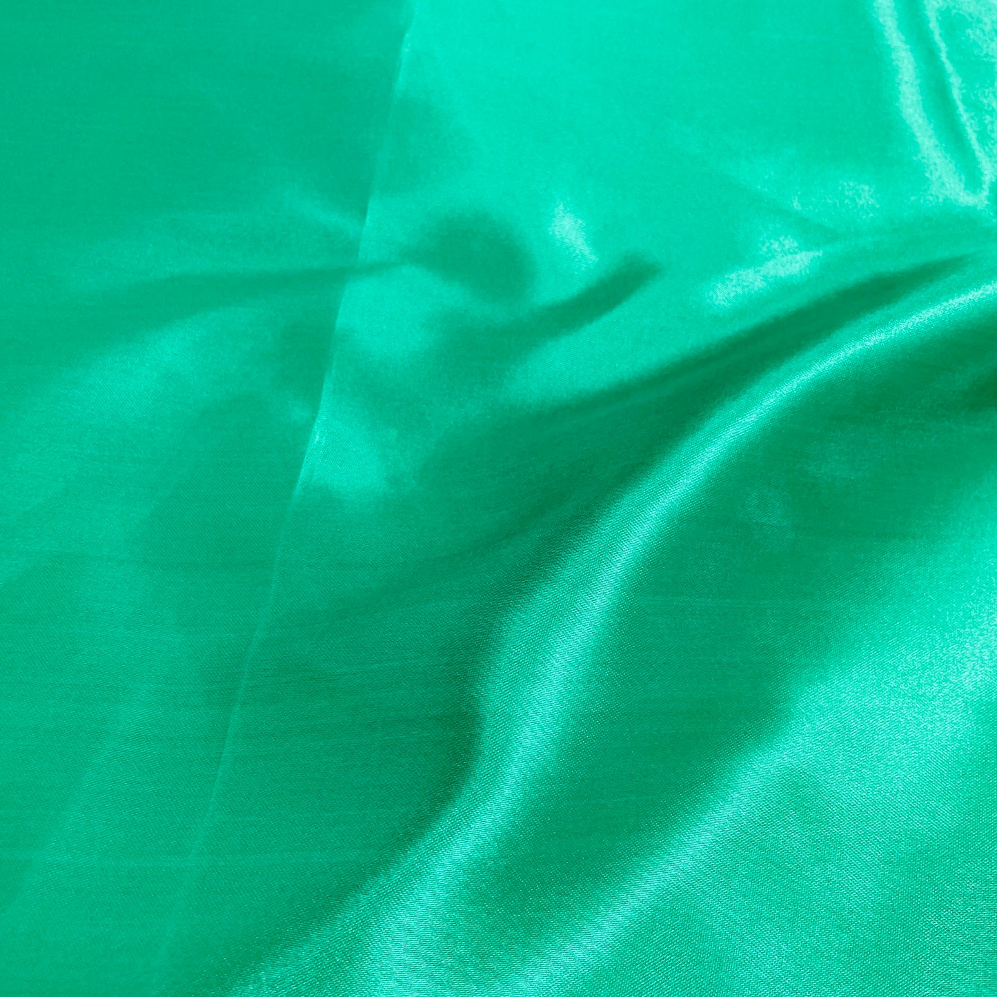 Shamrock Green Solid Satin Fabric - TradeUNO
