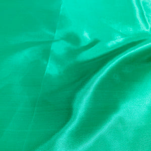 Shamrock Green Solid Satin Fabric - TradeUNO