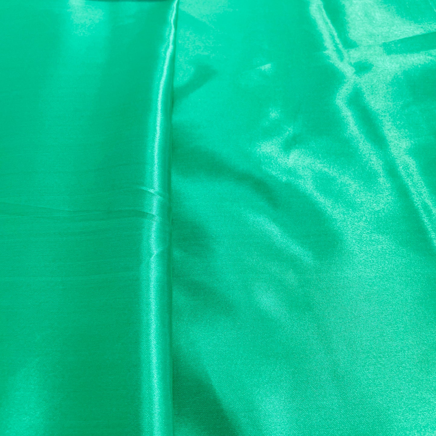 Shamrock Green Solid Satin Fabric - TradeUNO