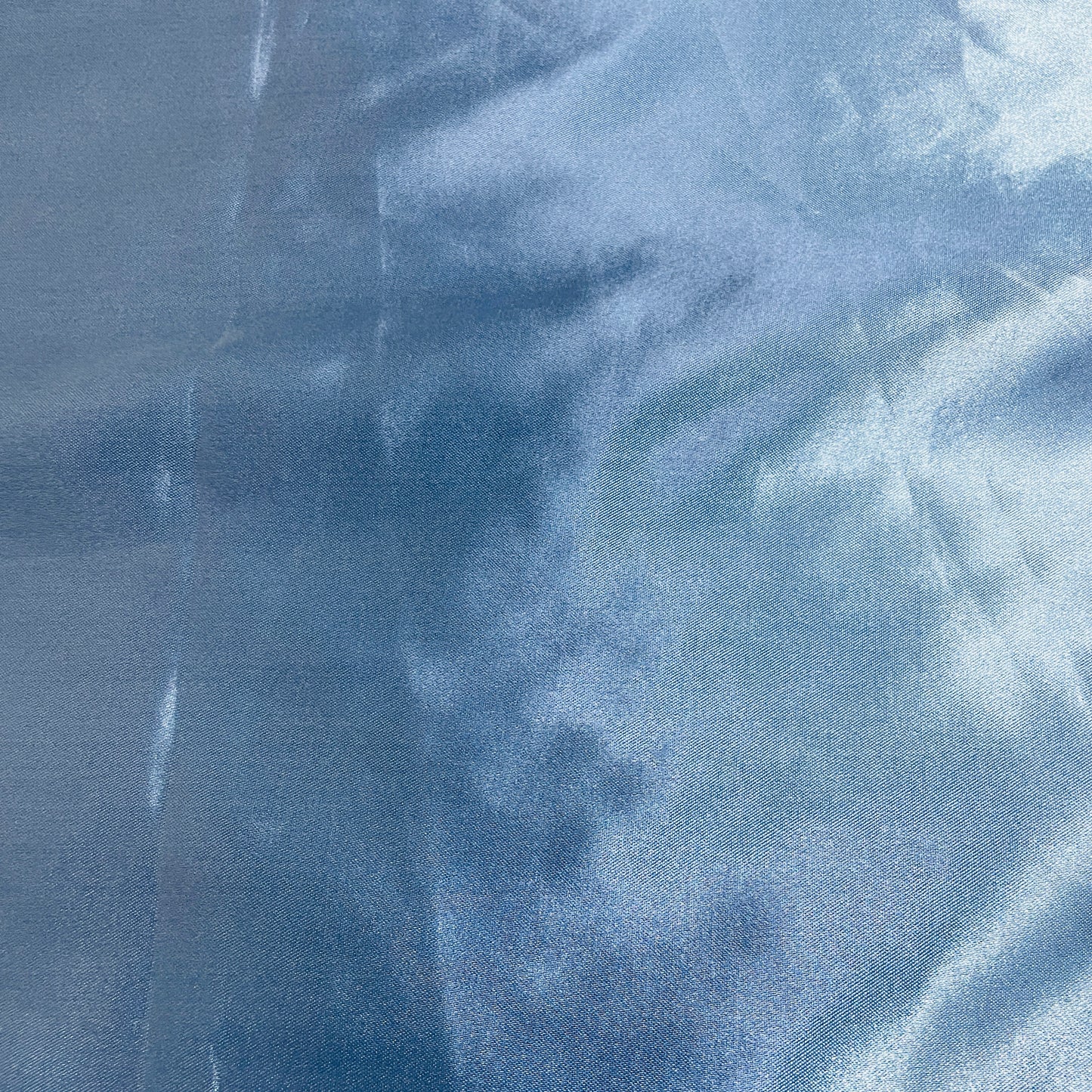 Spruce Blue Solid Satin Fabric - TradeUNO