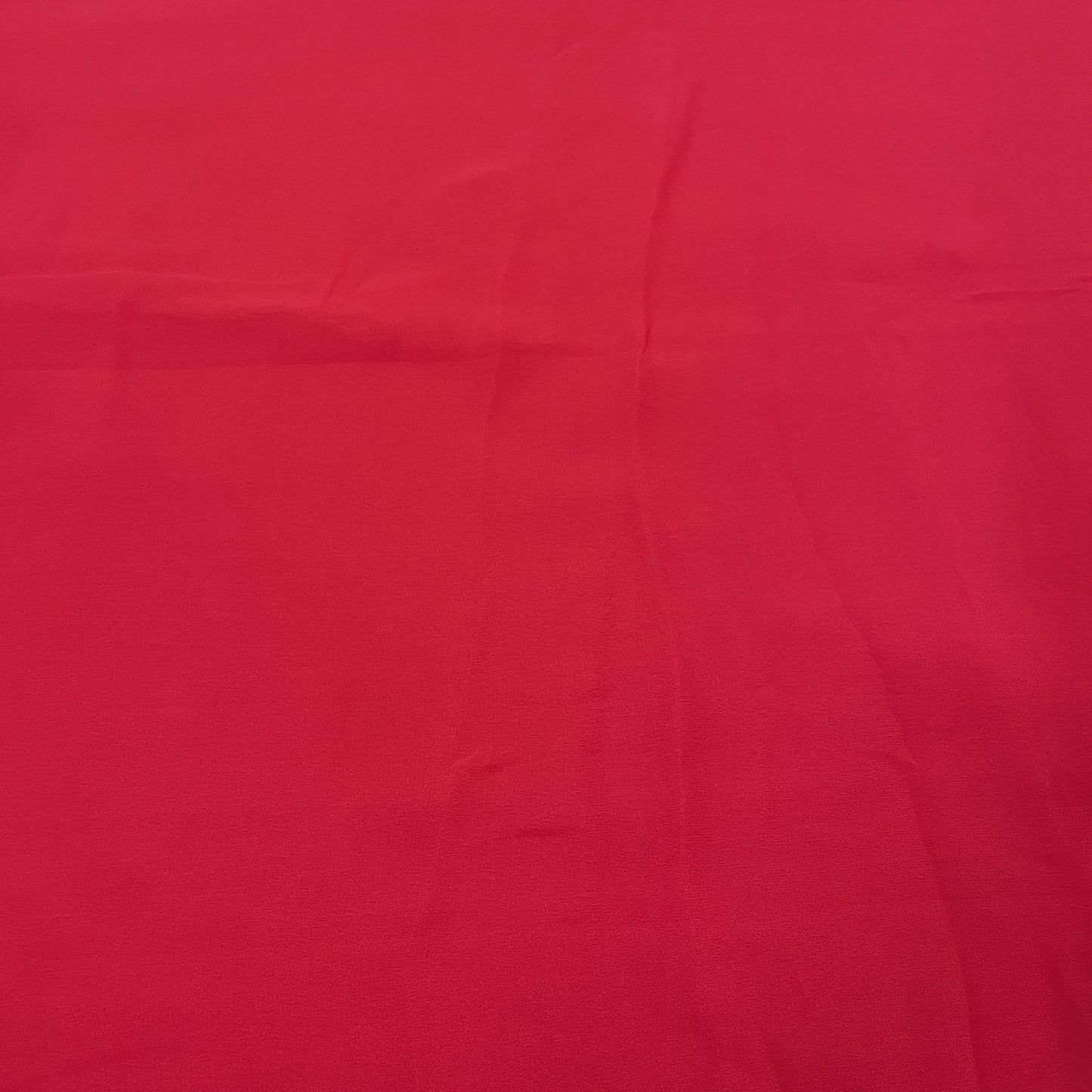 Classic Candy Red Solid Georgette Fabric