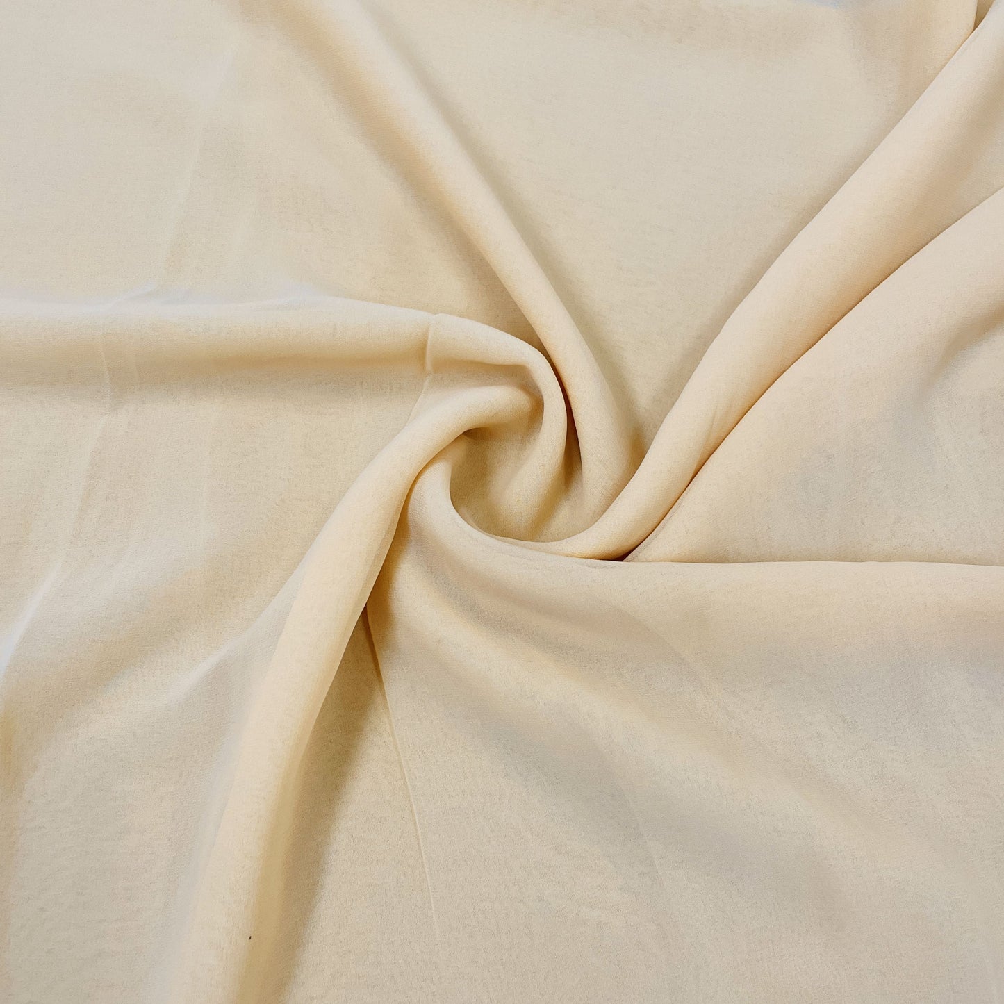 classic buttermilk yellow solid georgette fabric