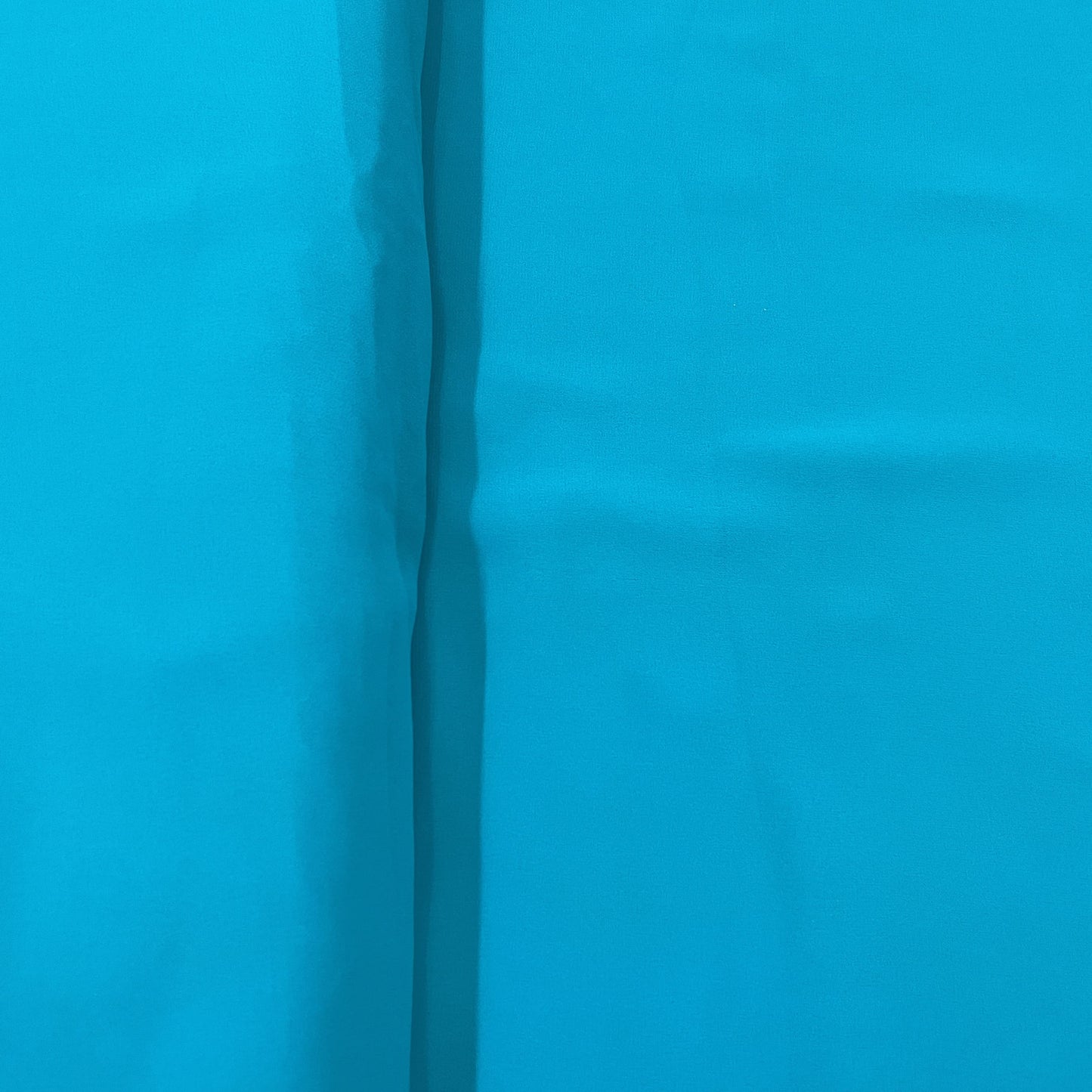 Classic Turquoise Blue Solid Georgette Fabric