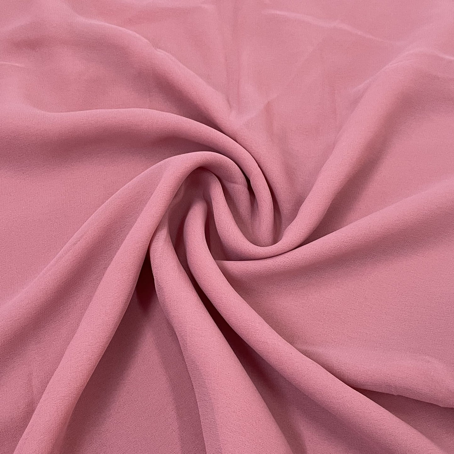 Classic Peach Pink Solid Georgette Fabric