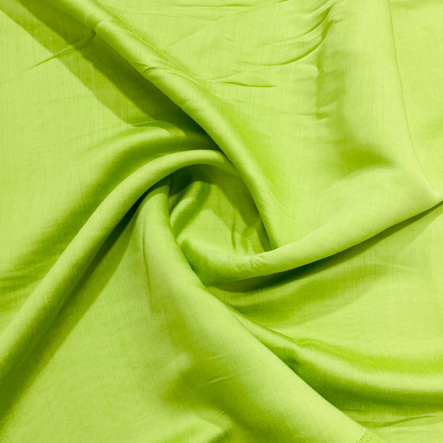 Exclusive Lime Green Solid Silk Fabric