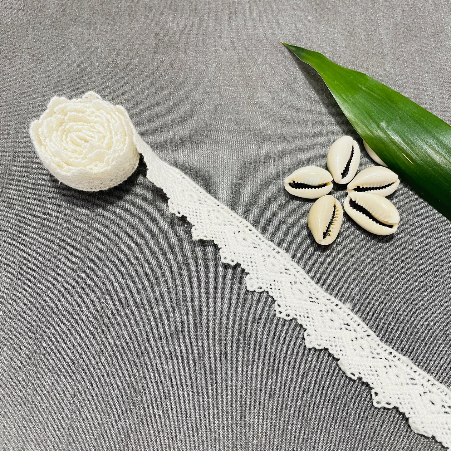 Cream Dyeable Cotton Lace