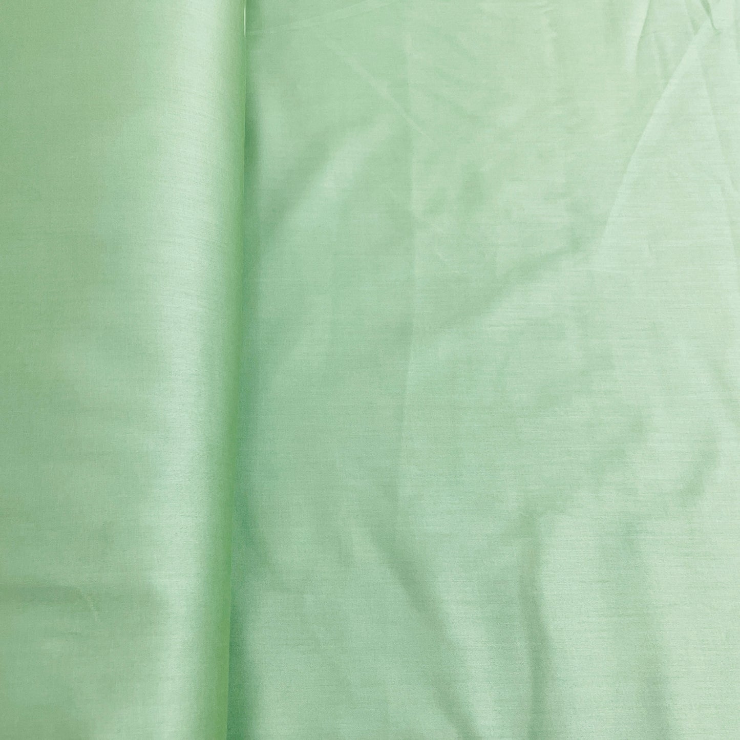 Fern Green Solid Cotton Satin - TradeUNO