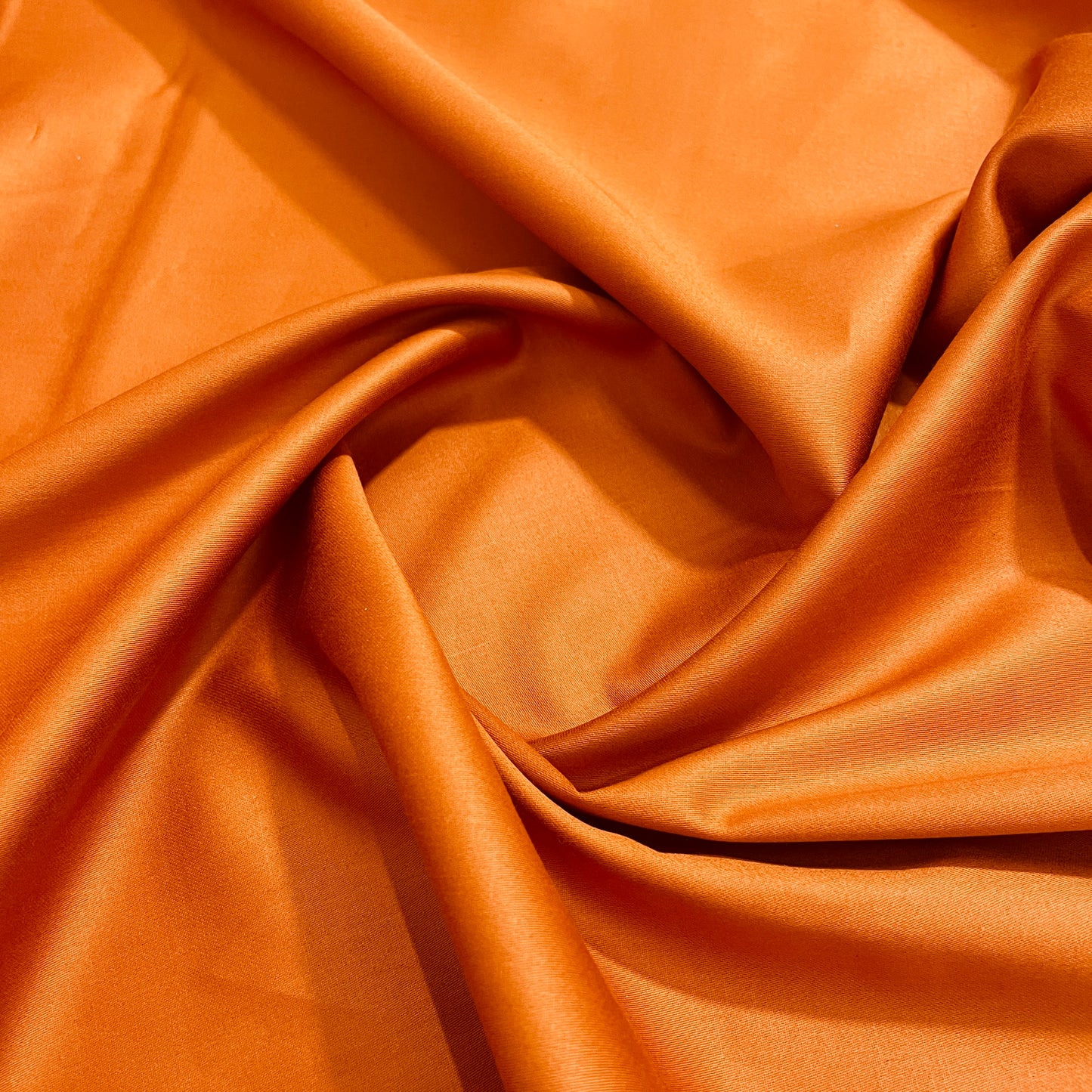 Salmon Pink Solid Cotton Satin - TradeUNO
