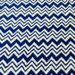 Blue & White Chevron Print Cotton Fabric - TradeUNO