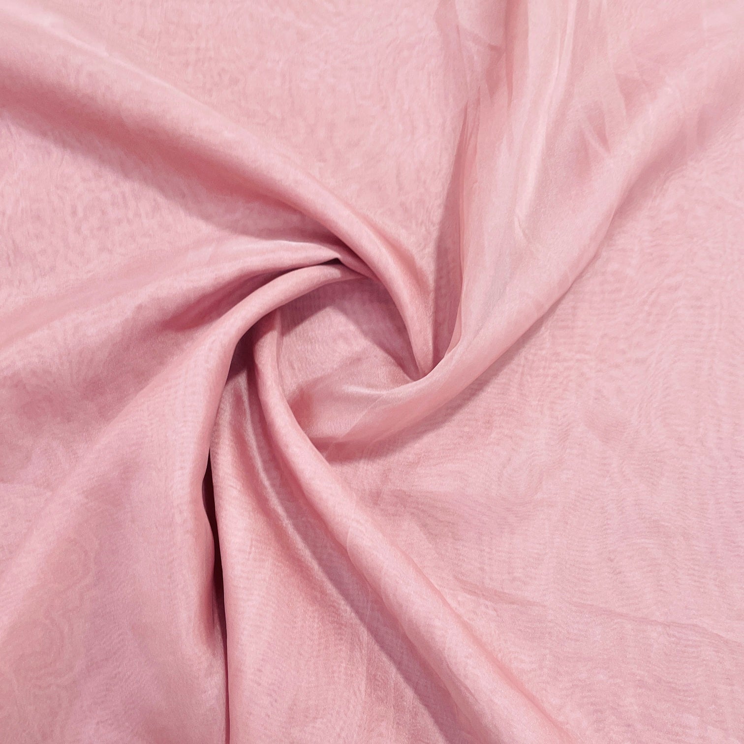 Exclusive Dull Pink Solid Organza Fabric