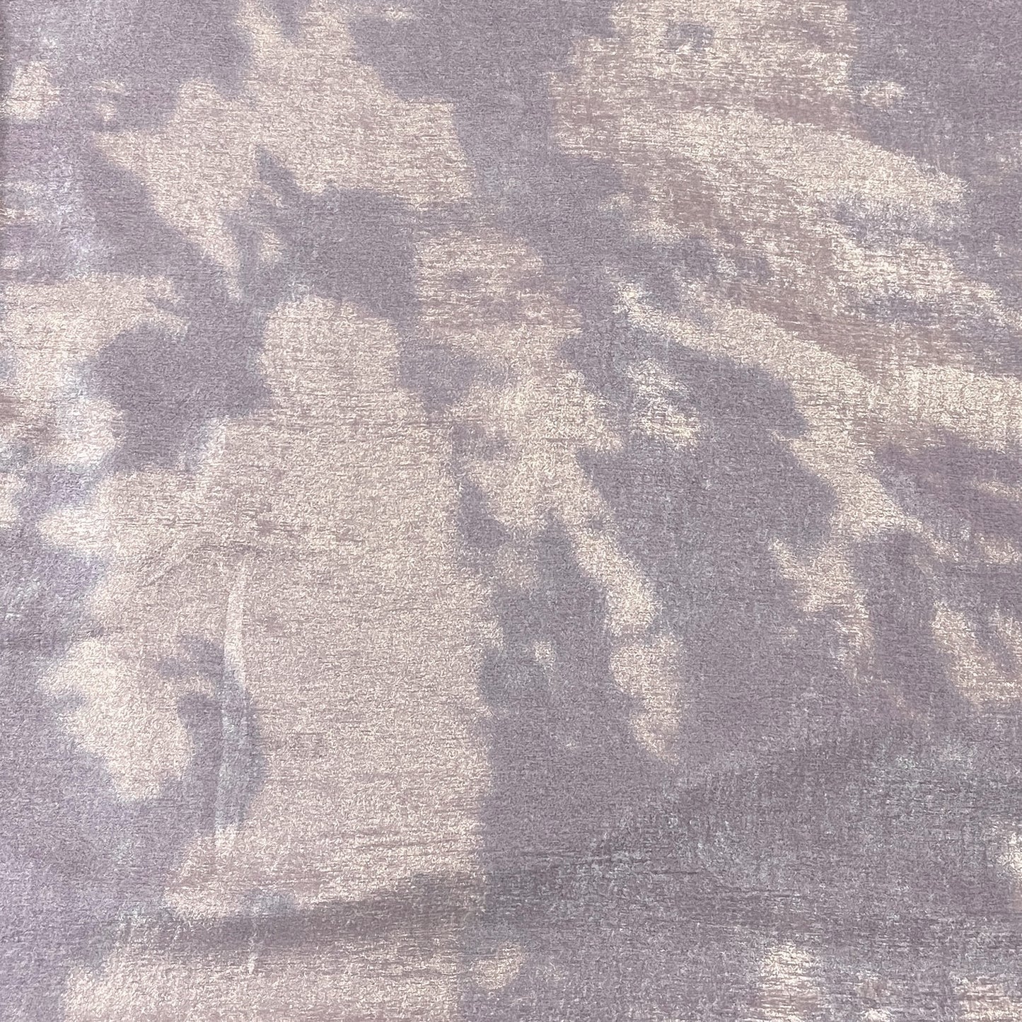 Classic Baby Pink Golden Foil Chanderi Velvet Fabric
