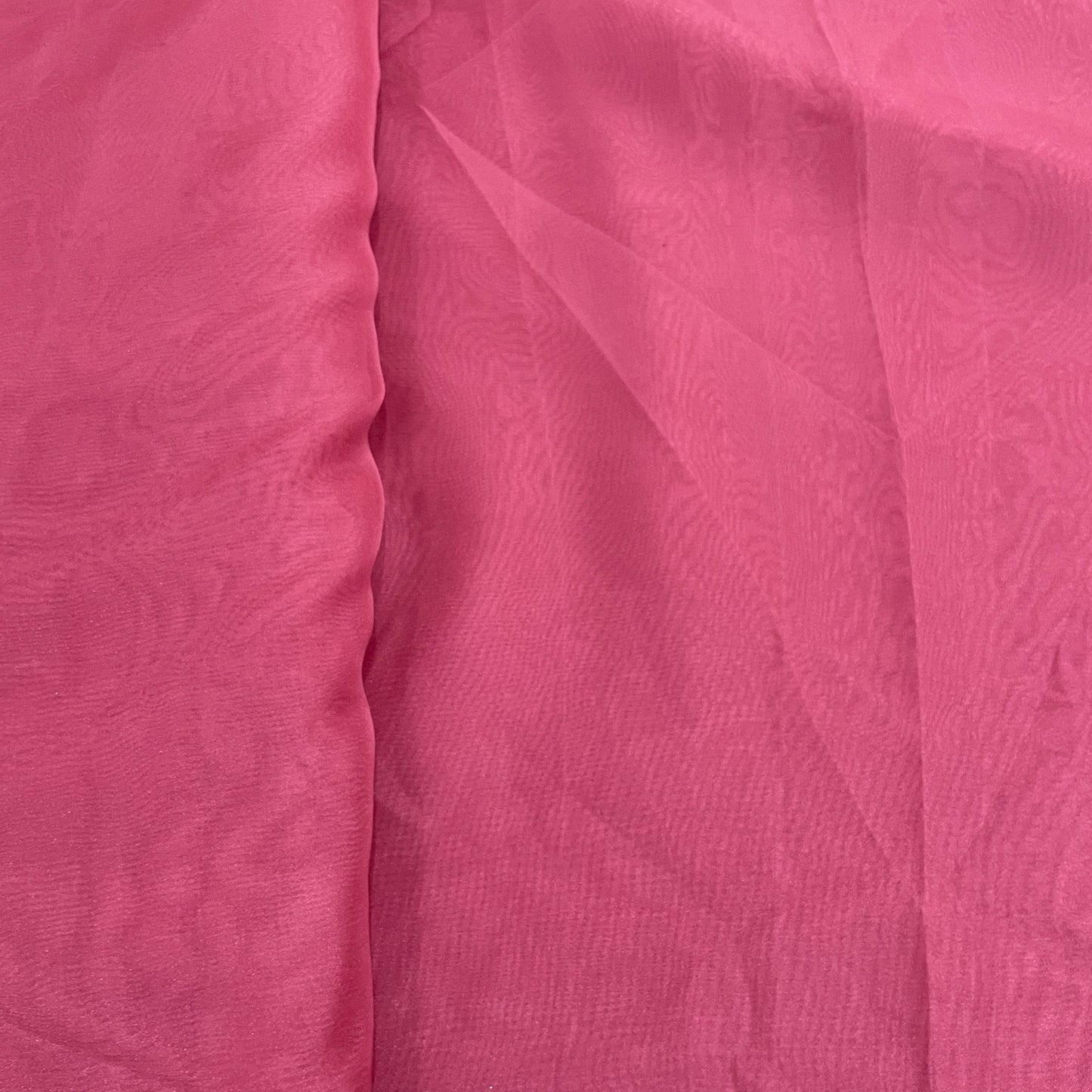 Exclusive Corel Pink Solid Organza Fabric