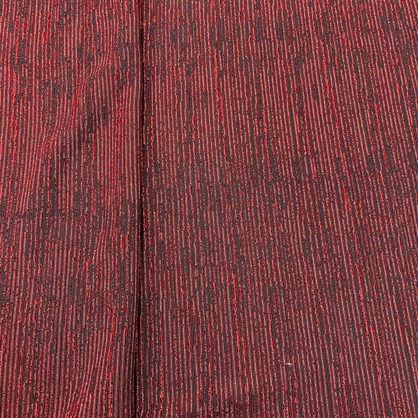 Maroon Shimmer Pleated Knitted Lycra Fabric