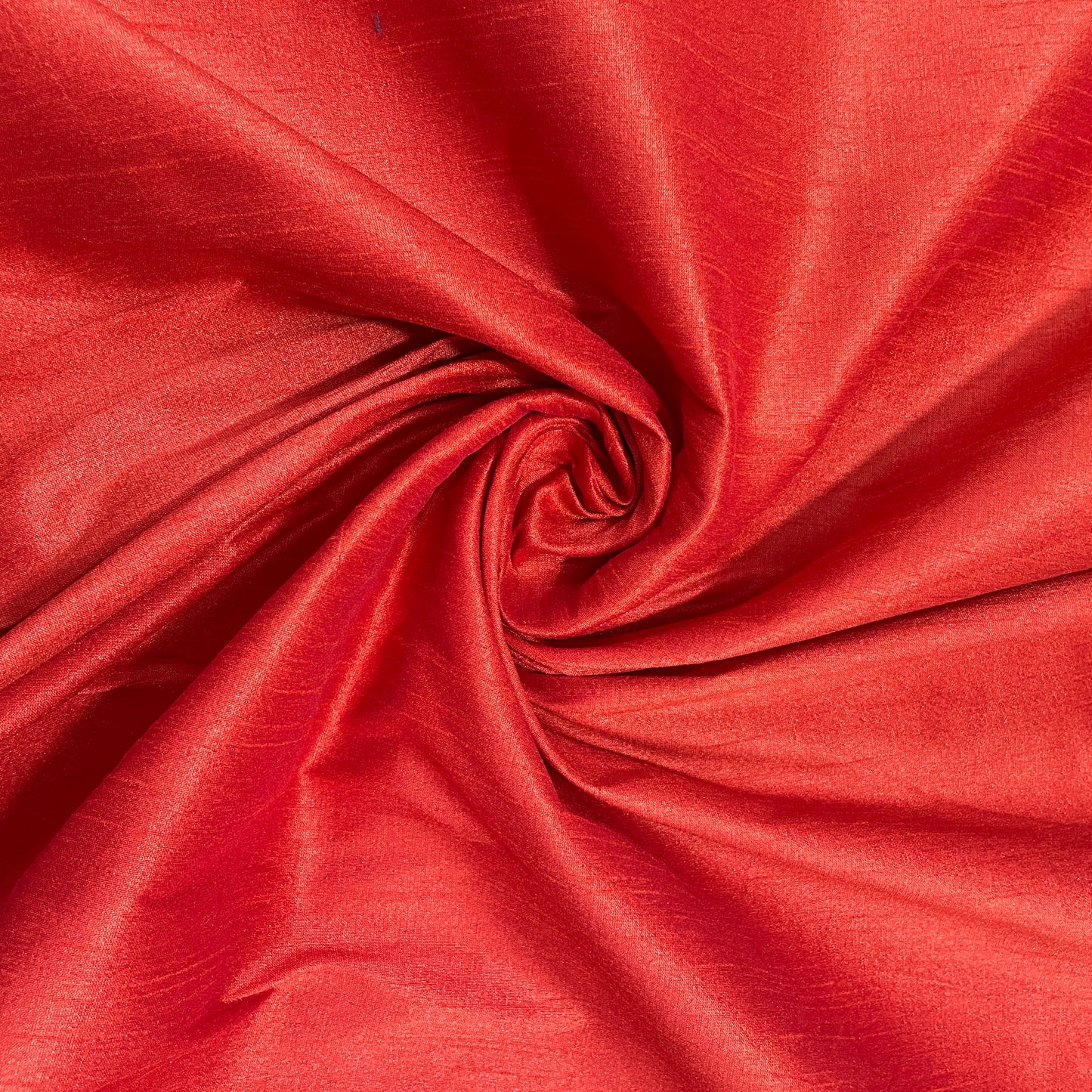 Orange Solid Dupian Silk Fabric