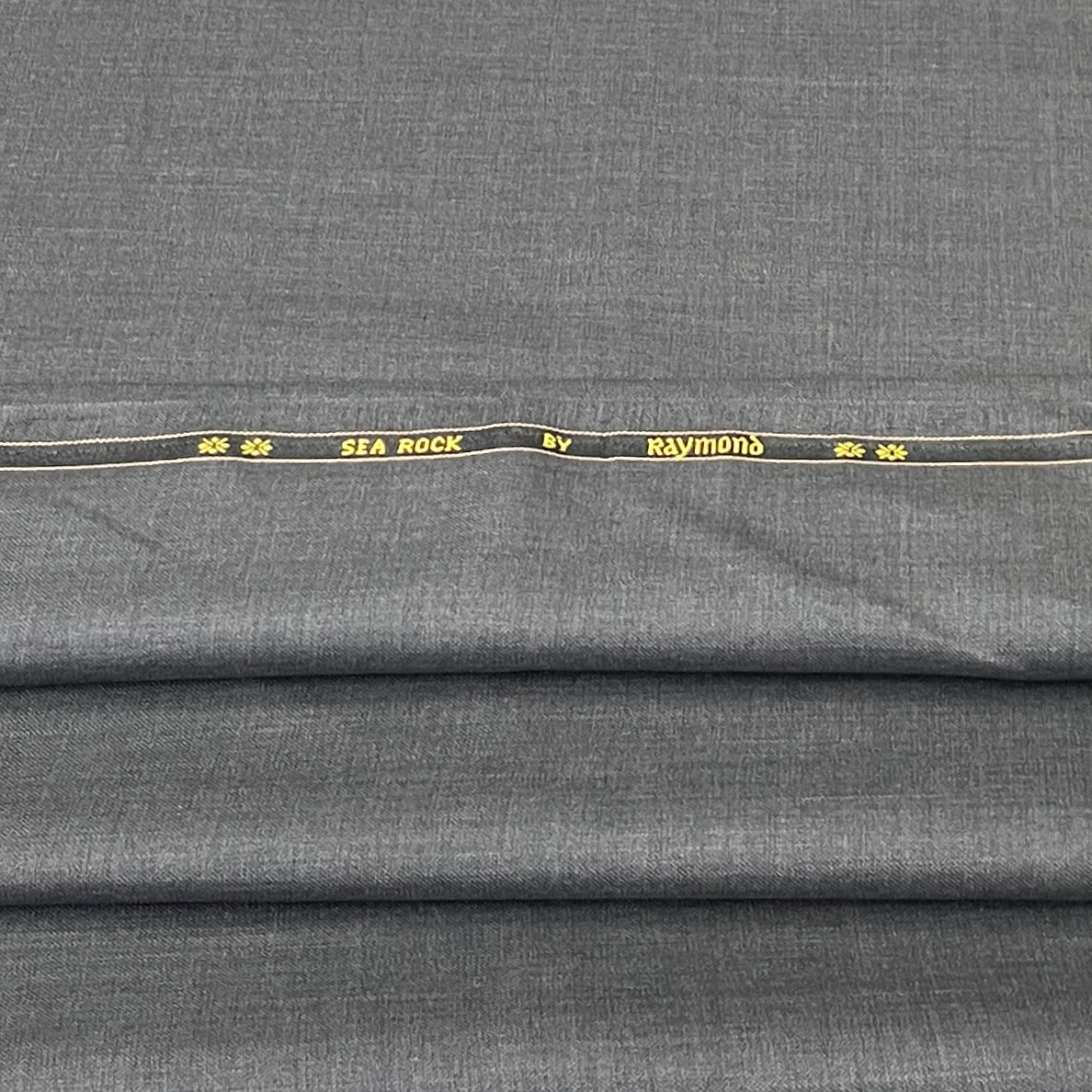 Dark Grey Solid Poly Viscose Suiting Fabric Set