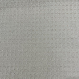 Pink White Check Print Woolen Tweed Fabric