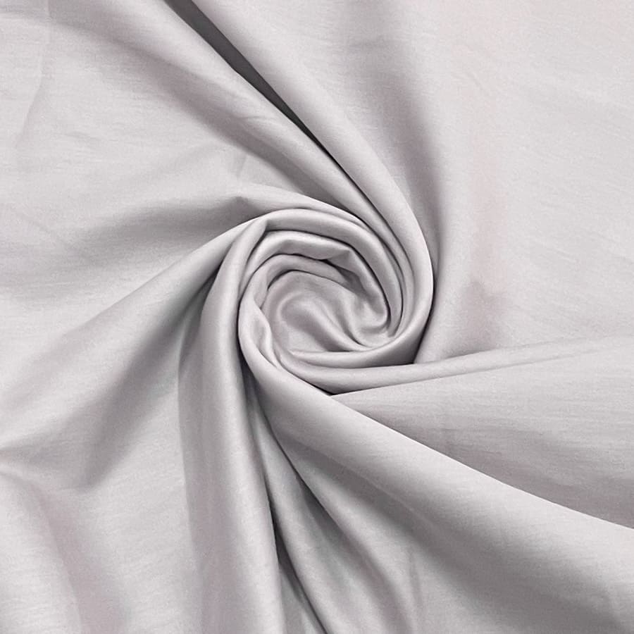 classic icy grey solid cotton satin