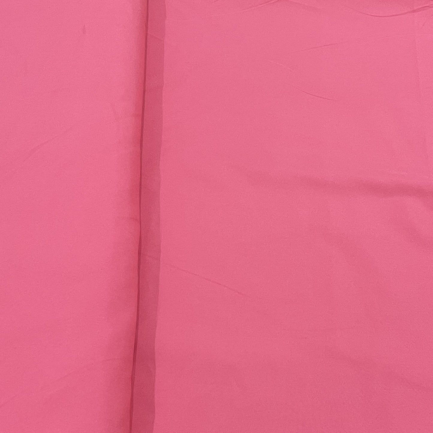 Exclusive Punch Pink Solid Malai Crepe Fabric