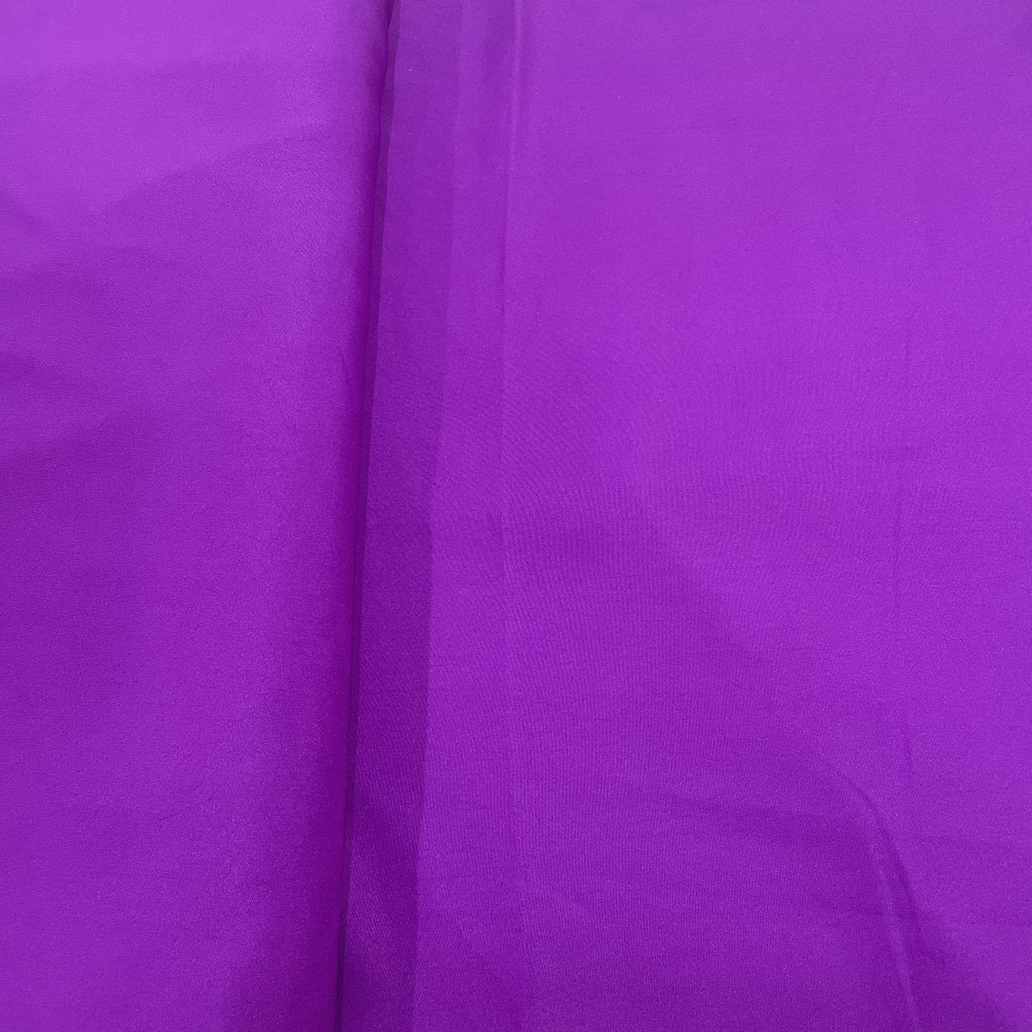 Exclusive Plum Purple Solid Malai Crepe Fabric