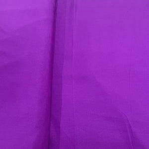 Exclusive Plum Purple Solid Malai Crepe Fabric