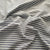 Premium Steel Blue White Stripes Print Poplin Lycra Fabric
