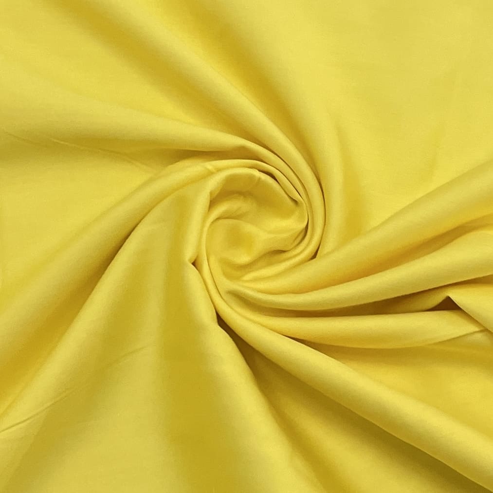 classic middle yellow solid cotton satin