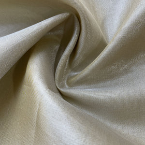 Cream Solid Plain Tissue Fabric 19668