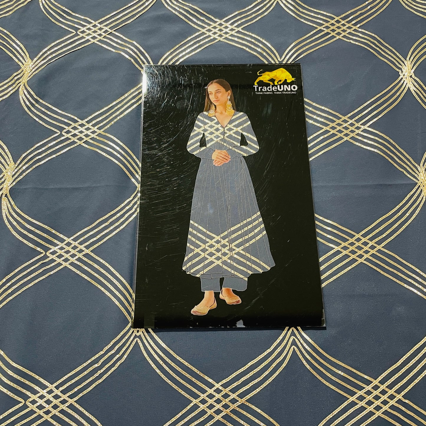 Grey Gotta Georgette Fabric - TradeUNO