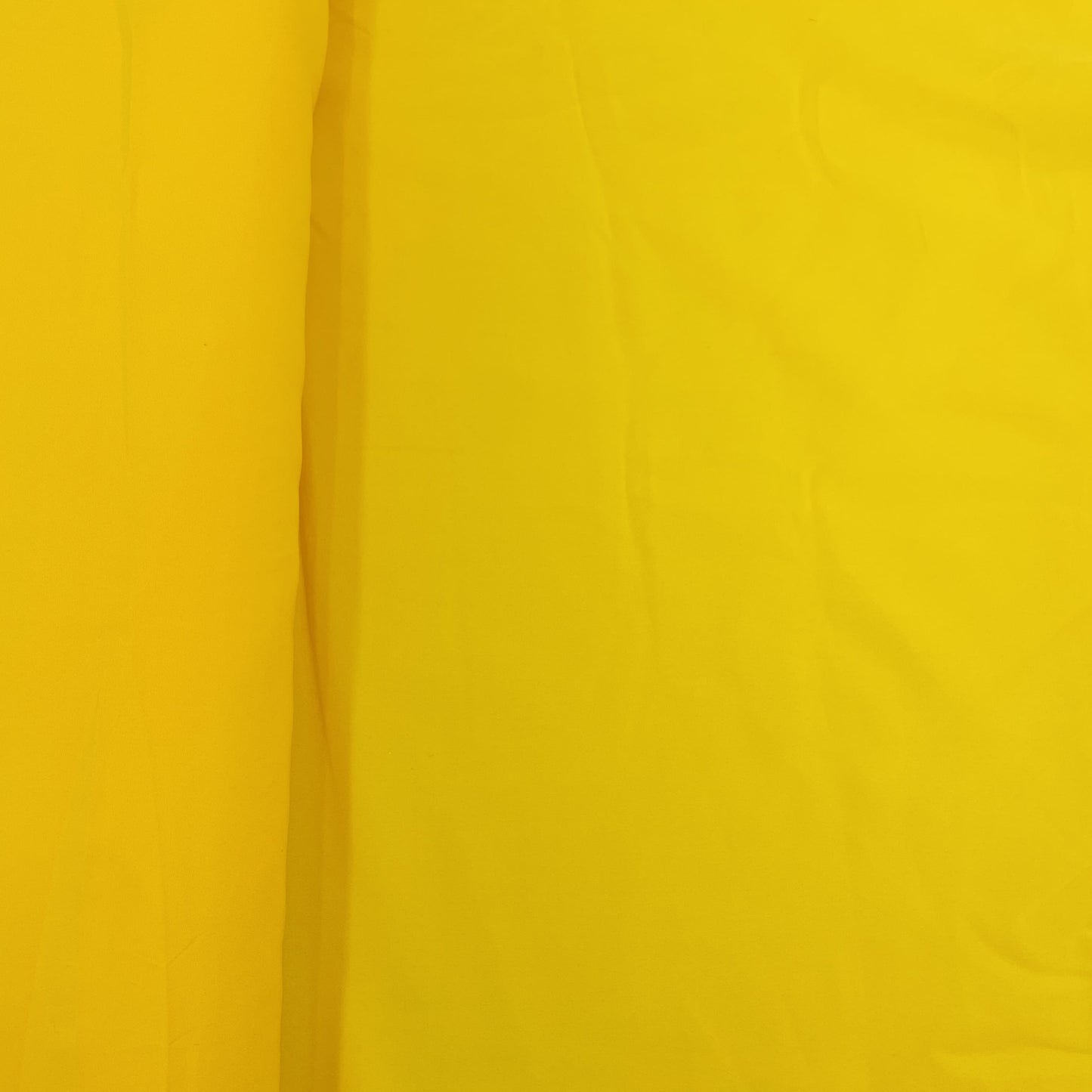 Exclusive Bright Yellow Solid Malai Crepe Fabric